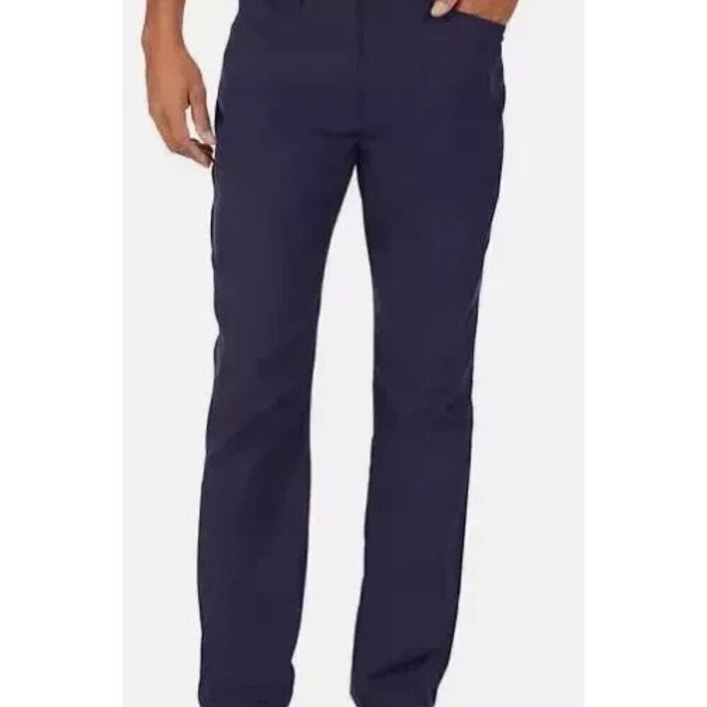 Eddie Bauer Men's Size 38x30 Navy Blue Outdoor Tech Pants Fleece Lined